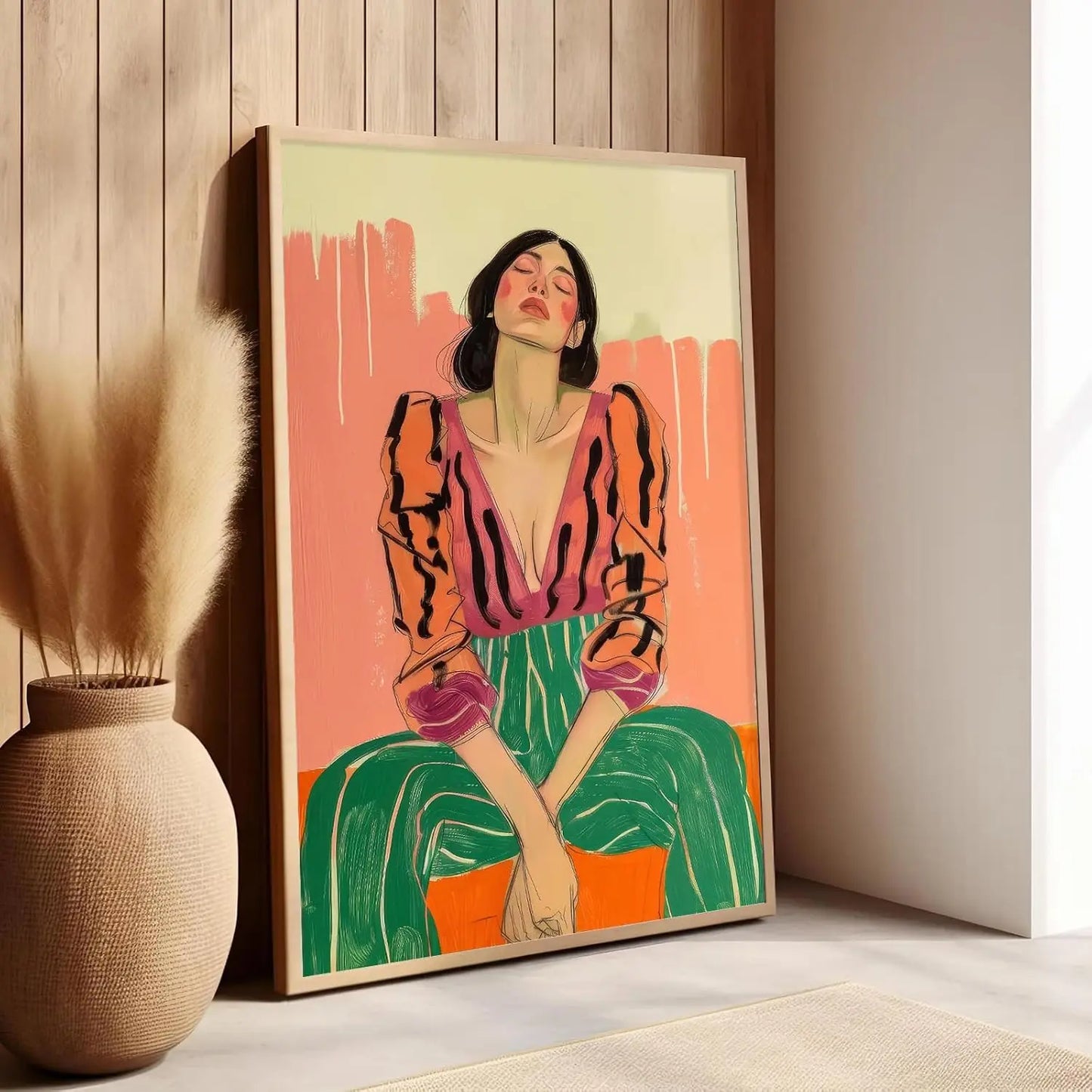 Abstract Wall Art Retro Female Dark Academy Pictures Gothic Posters Portrait Paintings Victorian Women Canvas Home Decorations