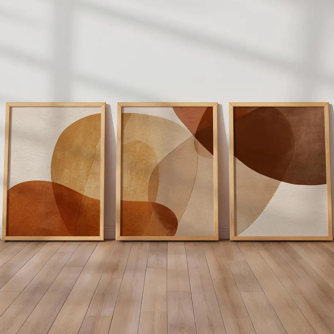 Wall Art Contemporary Prints Terracotta and Beige Abstract Poster Neutral Artwork for Living Room and Bedroom Scandinavian Decor