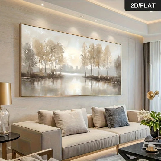 1pc Frameless Modern Abstract Landscape Canvas Wall Art Painting for Living Room, Bedroom Decor High-Quality Print Home Decor
