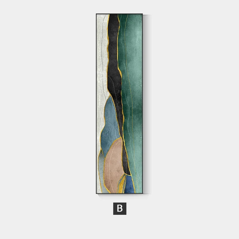 Modern Minimalist Golden Abstract Mural Wall Art, HD Canvas Print Poster, Suitable for Home, Living Room, Entrance Decoration