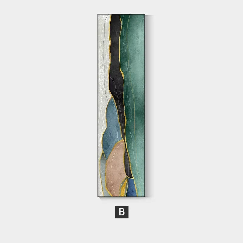 Modern Minimalist Golden Abstract Mural Wall Art, HD Canvas Print Poster, Suitable for Home, Living Room, Entrance Decoration