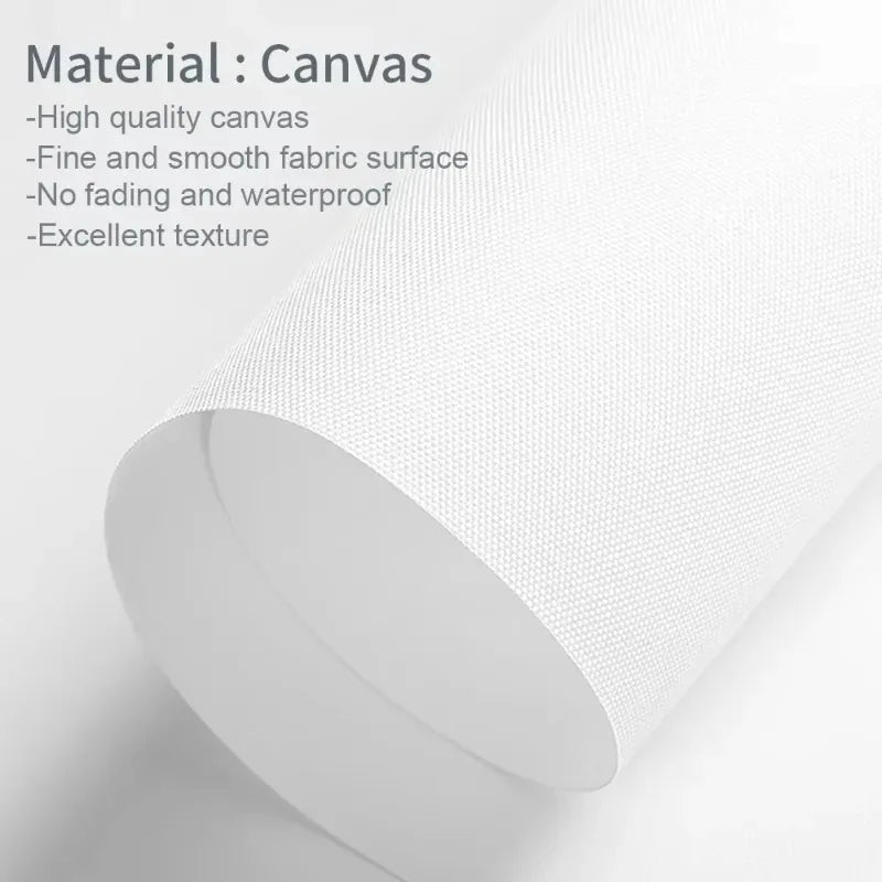 1pc Frameless Modern Canvas Wall Art Delicate Leaf Design, High-Quality Canvas Painting Home Décor, Large Canvas Wall Art