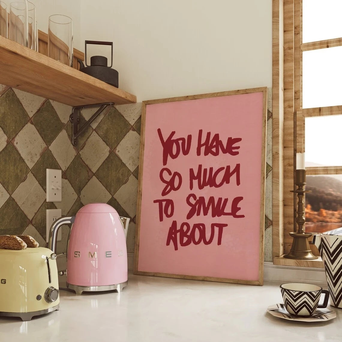 Modern,Retro You Have So Much To Smile Abou Wall Art Print Canvas Painting Poster Picture For Bedroom,Living Room Home Decor