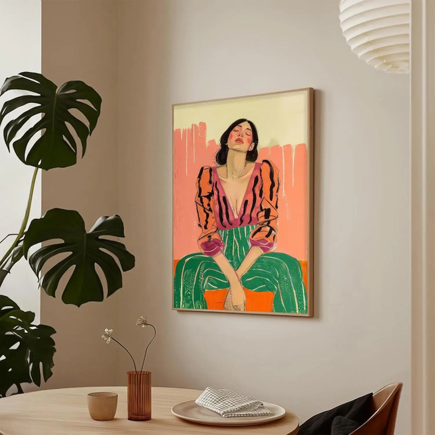 Abstract Wall Art Retro Female Dark Academy Pictures Gothic Posters Portrait Paintings Victorian Women Canvas Home Decorations