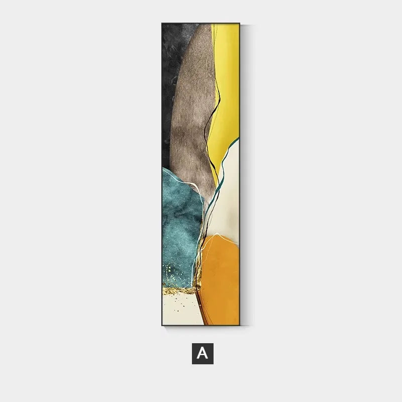 Modern Minimalist Golden Abstract Mural Wall Art, HD Canvas Print Poster, Suitable for Home, Living Room, Entrance Decoration