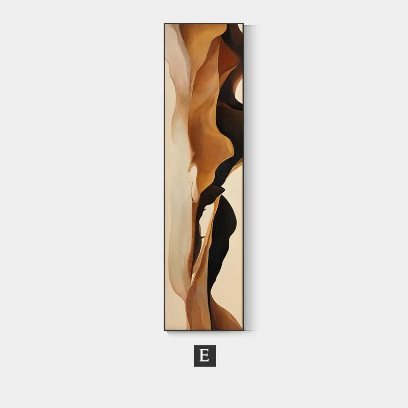 Modern Minimalist Golden Abstract Mural Wall Art, HD Canvas Print Poster, Suitable for Home, Living Room, Entrance Decoration