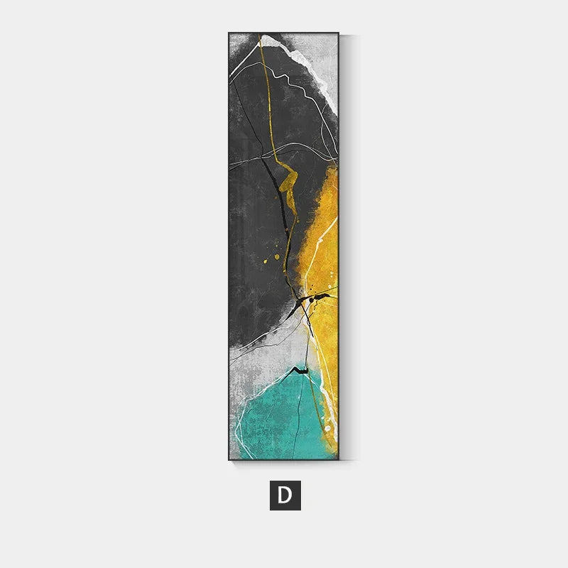 Modern Minimalist Golden Abstract Mural Wall Art, HD Canvas Print Poster, Suitable for Home, Living Room, Entrance Decoration